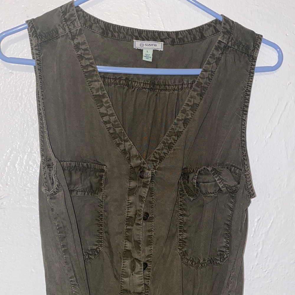 Army Green Jumpsuit
